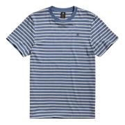 T-Shirt- GS Stripe Slim R T G-star , Blue , Heren