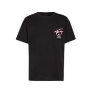 T-Shirt- TJM REG 3D Street Signtr TEE EXT S/S Tommy Jeans , Black , He...