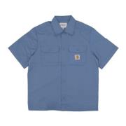 Craft Shirt Sorrent Streetwear Collectie Carhartt Wip , Blue , Heren