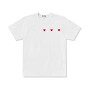 T-Shirts Comme des Garçons Play , White , Dames