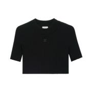 T-Shirts Courrèges , Black , Dames