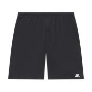 Zwarte sport lycra shorts voor heren Courrèges , Black , Heren