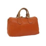 Pre-owned Leather handbags Prada Vintage , Orange , Dames