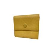 Pre-owned Leather wallets Chanel Vintage , Beige , Dames