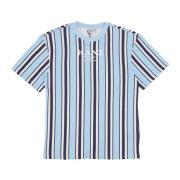 Retro Gestreept T-shirt Lichtblauw Karl Kani , Multicolor , Heren