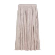 Vrouwelijke Midi Rok met Glans Cinque , Pink , Dames