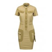 Short Dresses Aeronautica Militare , Beige , Dames