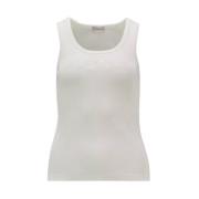 Mouwloze Tanktop Moncler , White , Dames