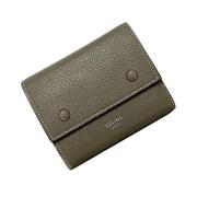 Pre-owned Leather wallets Celine Vintage , Gray , Unisex