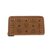 Pre-owned Leather wallets MCM Pre-owned , Brown , Dames