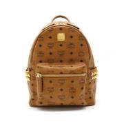 Pre-owned Cotton backpacks MCM Pre-owned , Brown , Dames