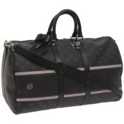 Pre-owned Canvas travel-bags Louis Vuitton Vintage , Black , Dames