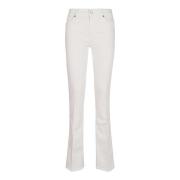 Trousers 7 For All Mankind , White , Dames