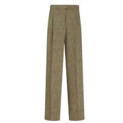 Straight Trousers Etro , Green , Dames