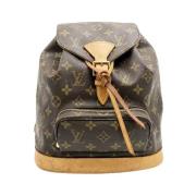 Pre-owned Cotton backpacks Louis Vuitton Vintage , Brown , Dames