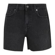 Shorts 7 For All Mankind , Black , Dames