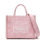 Roze Handtas Ss24 Dames Tassen Versace , Pink , Dames