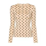 Sweatshirts Marine Serre , Beige , Dames