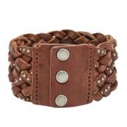 Pre-owned Leather bracelets Yves Saint Laurent Vintage , Brown , Dames