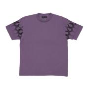 Flames Tee Purple/Black - Streetwear Collectie Vision OF Super , Purpl...