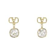 Pre-owned Rose Gold earrings Valentino Vintage , Yellow , Dames