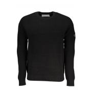 Round-neck Knitwear Calvin Klein , Black , Heren