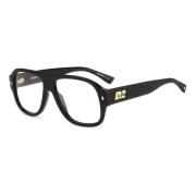 Vintage Glamour Brilmonturen Dsquared2 , Black , Heren