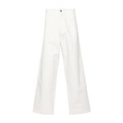 Wide Trousers Emporio Armani , White , Heren