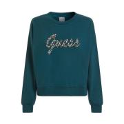 Groene Dames Sweatshirt Guess , Green , Dames