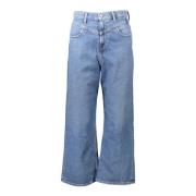 Wide Jeans Calvin Klein , Blue , Dames