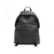 Pre-owned Leather backpacks Bottega Veneta Vintage , Black , Dames