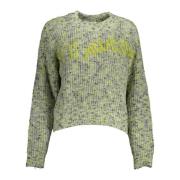 Round-neck Knitwear Desigual , Green , Dames