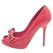 Pre-owned Leather heels Dior Vintage , Pink , Dames