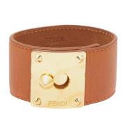 Pre-owned Leather bracelets Fendi Vintage , Brown , Dames