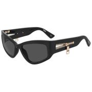 Stijlvolle zonnebril met UV-bescherming Moschino , Black , Dames