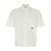 Short Sleeve Shirts C.p. Company , White , Heren