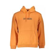 Oranje Hoodie met Print Napapijri , Orange , Heren