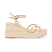 Ivory Nappa Sleehak Sandaal Paloma Barceló , Beige , Dames