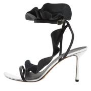 Pre-owned Leather sandals Isabel Marant Pre-owned , Black , Dames