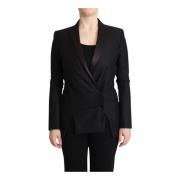 Dubbelrijige Zwarte Blazer Costume National , Black , Dames