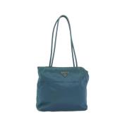 Pre-owned Nylon prada-bags Prada Vintage , Blue , Dames