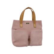 Pre-owned Suede handbags Gucci Vintage , Pink , Dames
