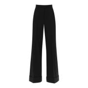 Wide Trousers Moschino , Black , Dames