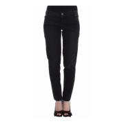 Zwarte Skinny Leg Jeans Slim Fit Ermanno Scervino , Black , Dames