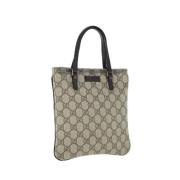 Pre-owned Canvas handbags Gucci Vintage , Beige , Dames