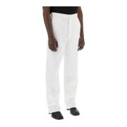 Straight Trousers MM6 Maison Margiela , White , Heren