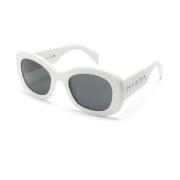 Stijlvolle zonnebril met accessoires Prada , White , Dames