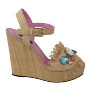 Flat Sandals Dolce & Gabbana , Beige , Dames