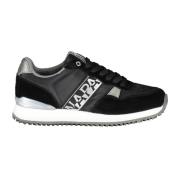Zwarte Polyester Sneaker met Contrasterende Details Napapijri , Multic...