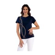 Klassiek T-shirt Liu Jo , Blue , Dames